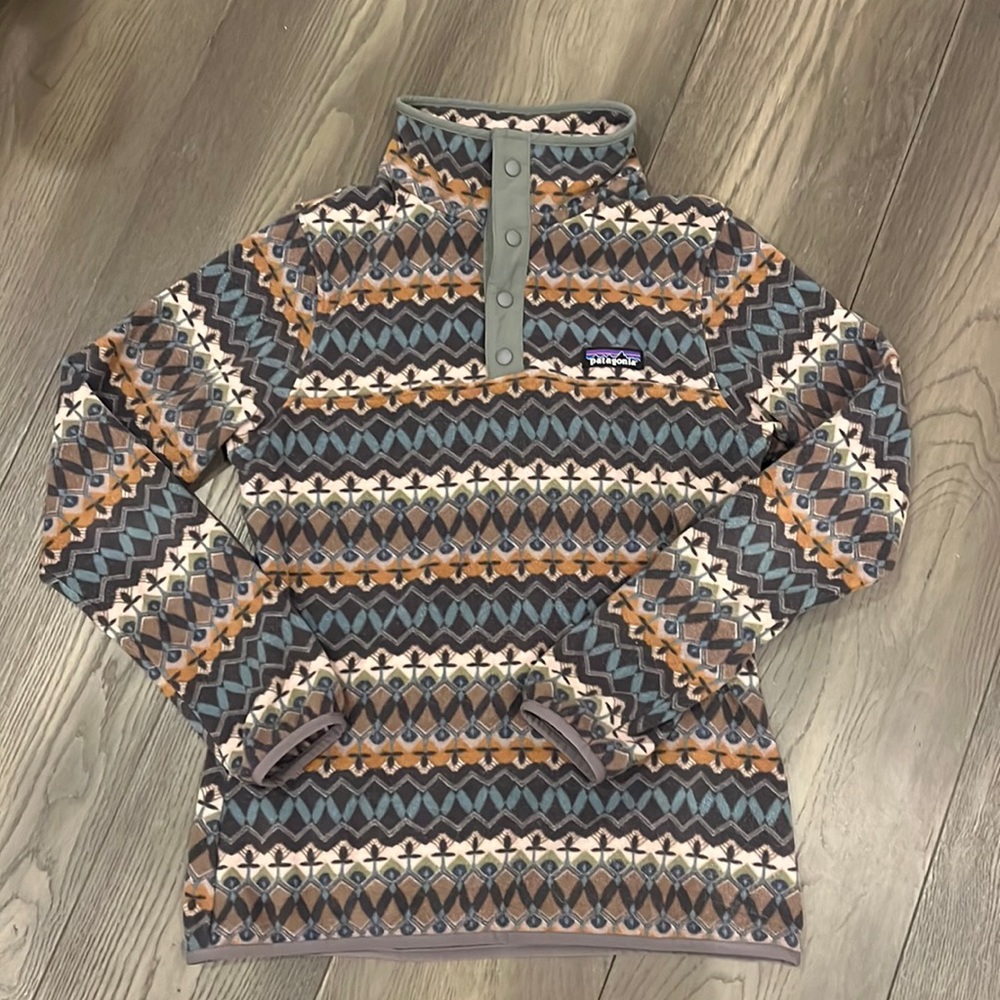 Patagonia fleece micro d snap t